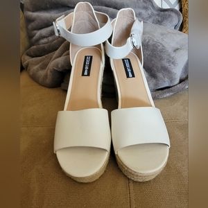 Design Lab by Lord & Taylor White Wedge Sandal